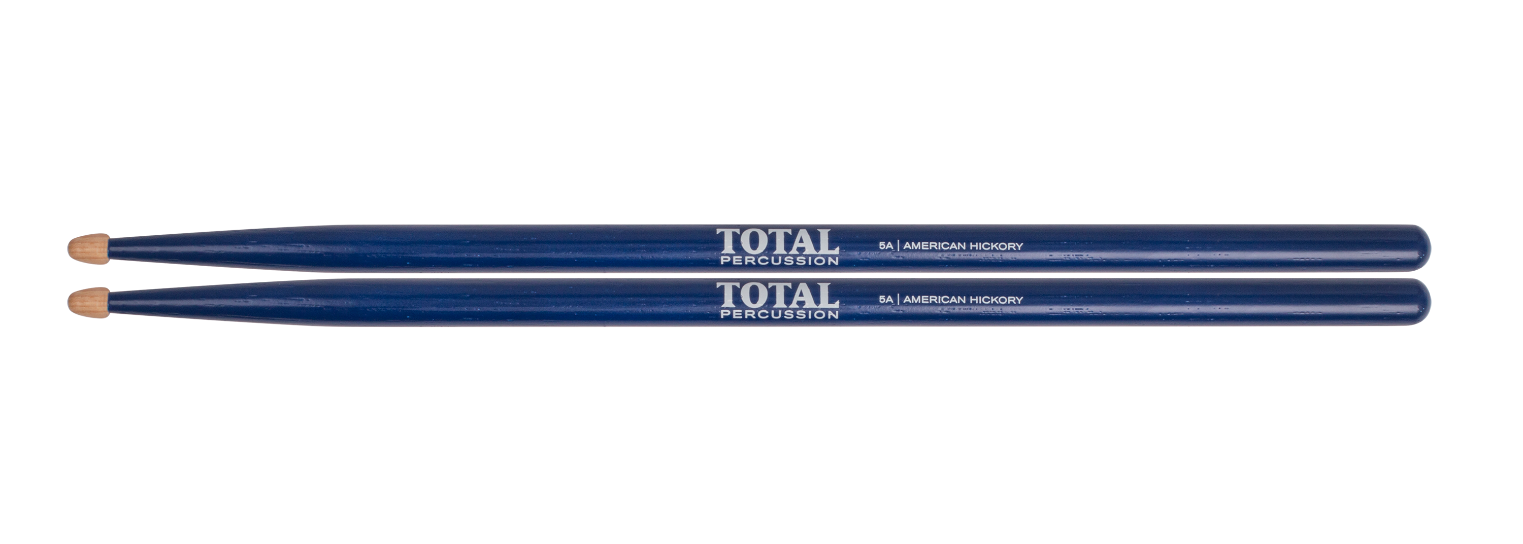 Total Percussion | T5ABLU | Drum Sticks. | Blue with natural tip Total Percussion | T5ABLU | Drum Sticks. | Blue with natural tip